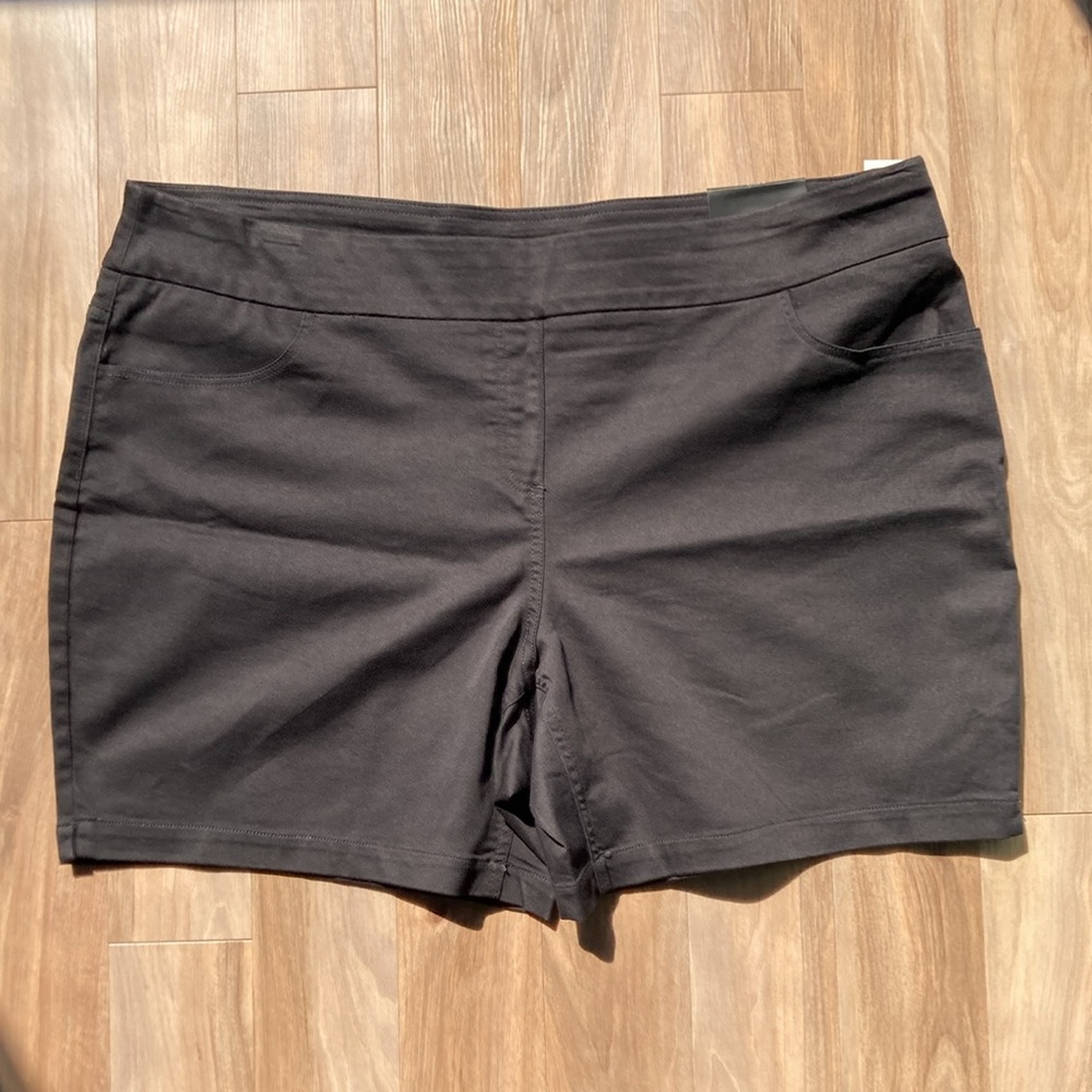 Napa Valley pull on black short w stretch & comfort waistband 22W - Picture 9 of 14
